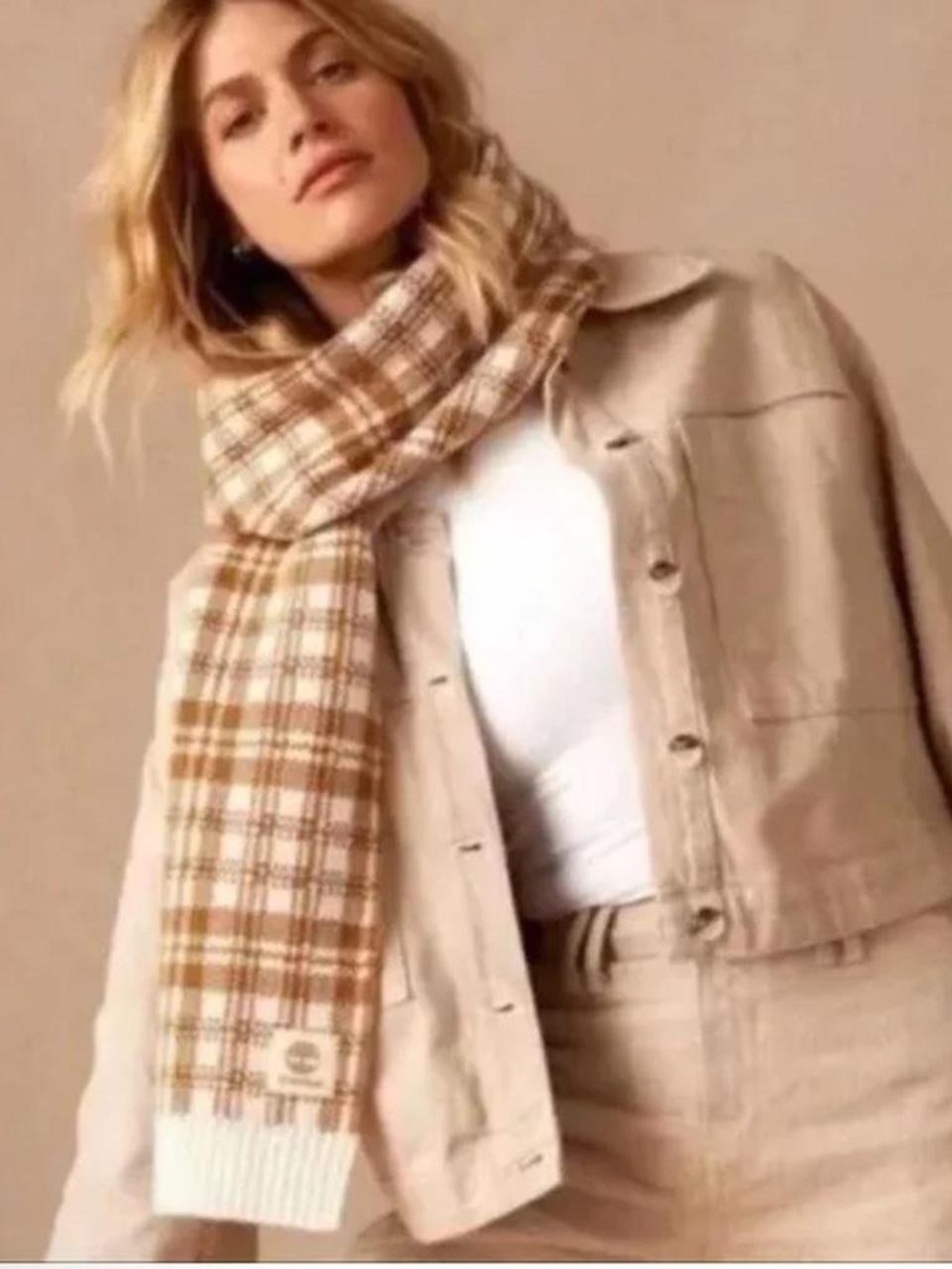 Timberland Cozy Plaid Scarf